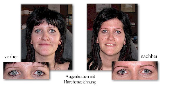Kundin Permanent Make up Augenbrauen